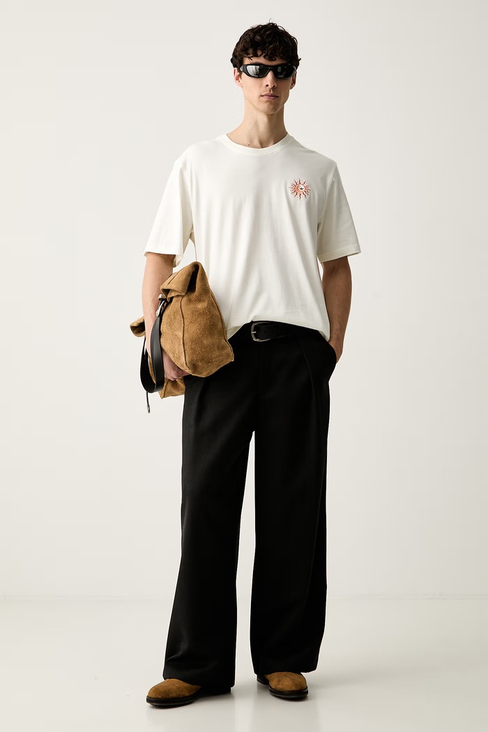 adidas Originals T-shirt męski bawełniany LF8968 beżowy SS26