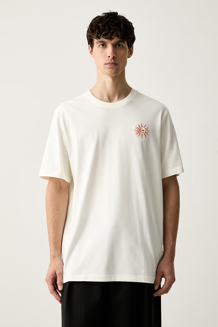 Odzież adidas Originals T-shirt męski bawełniany LF8968 beżowy