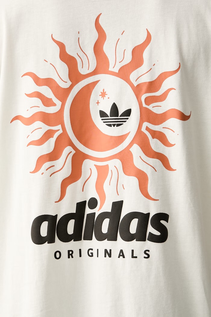 adidas Originals T-shirt męski bawełniany LF8968 beżowy