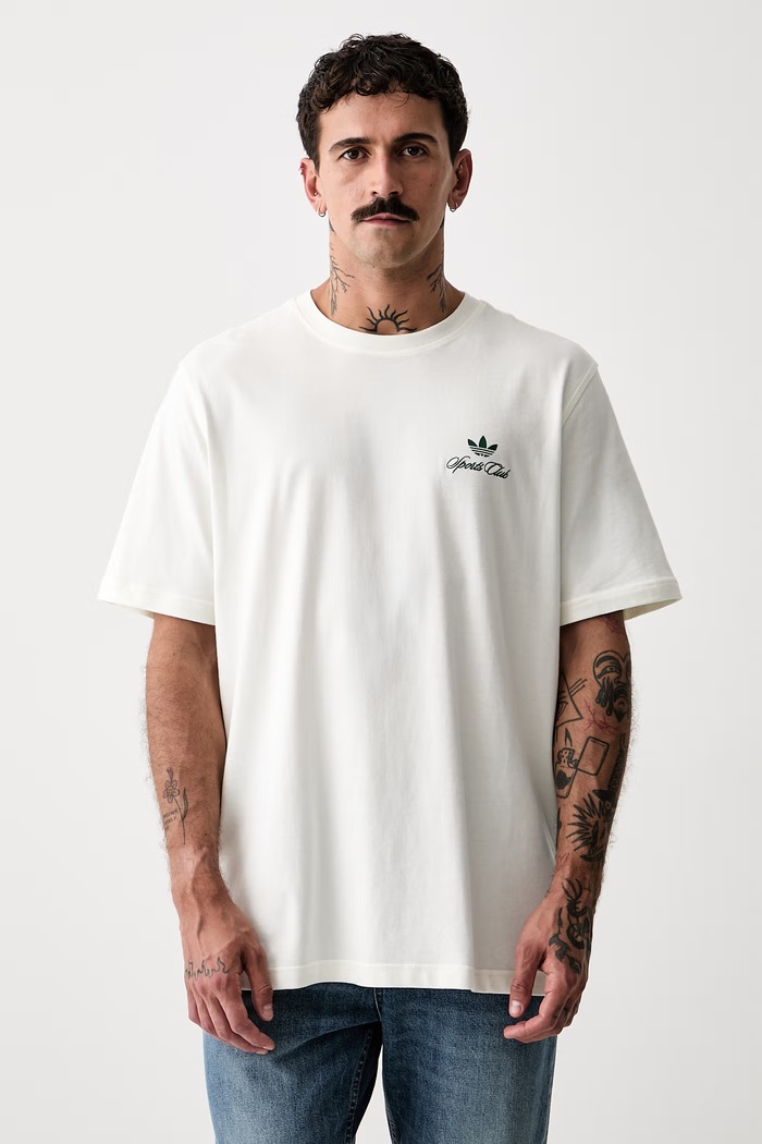 Odzież adidas Originals T-shirt męski bawełniany LF8970 beżowy