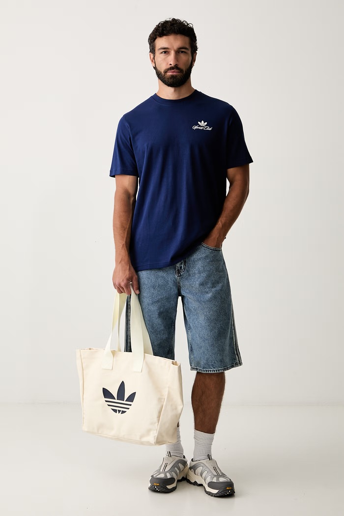 adidas Originals T-shirt męski bawełniany LF8971 granatowy SS26