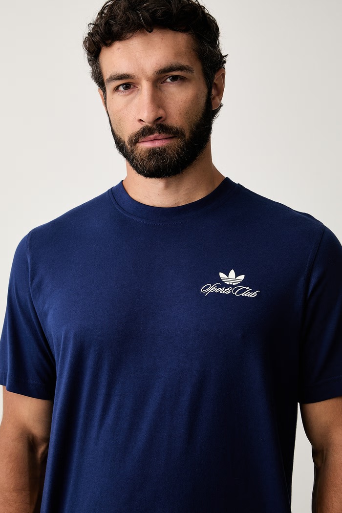 adidas Originals T-shirt męski bawełniany granatowy LF8971