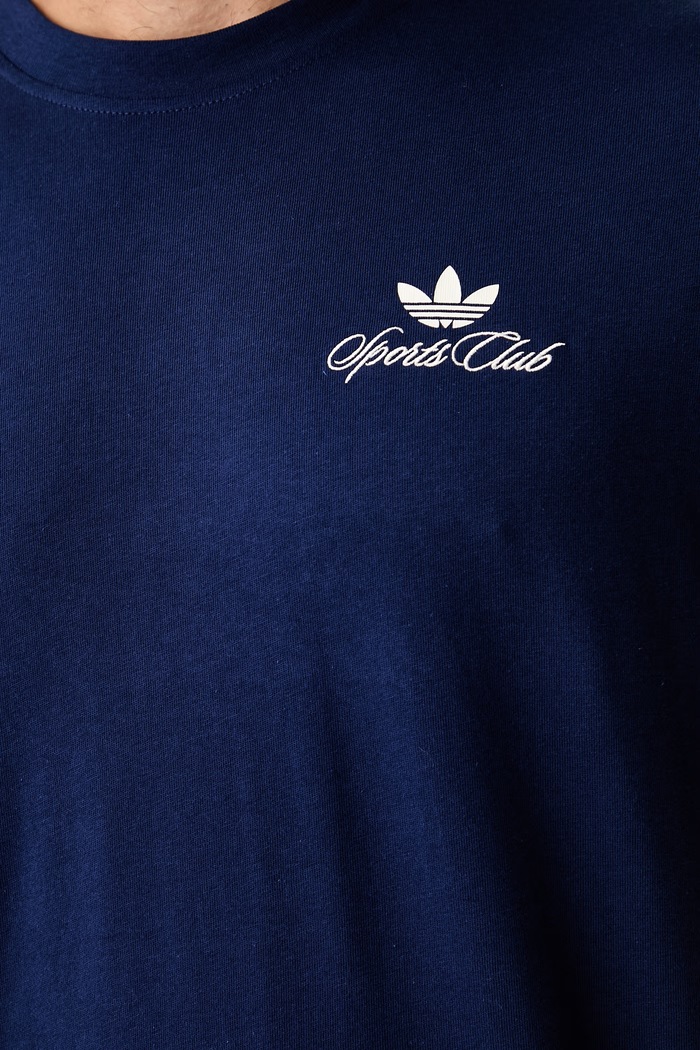 adidas Originals T-shirt męski bawełniany LF8971 granatowy