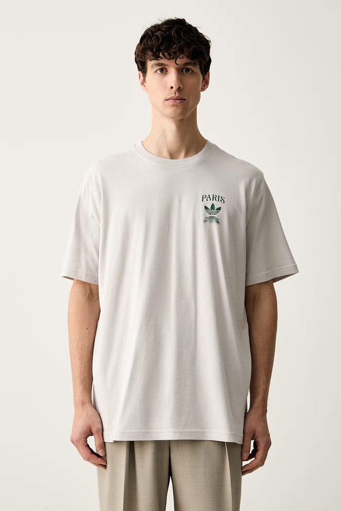 Odzież adidas Originals T-shirt męski bawełniany LF8977 szary