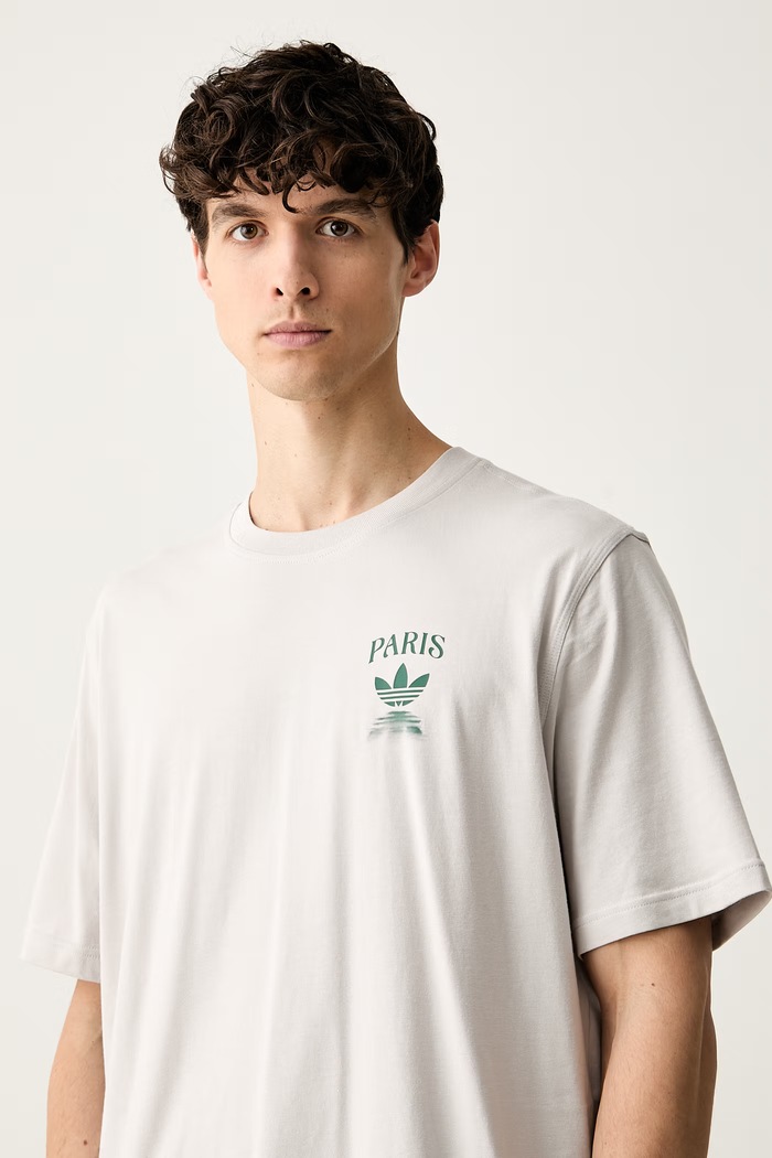 adidas Originals T-shirt męski bawełniany szary LF8977