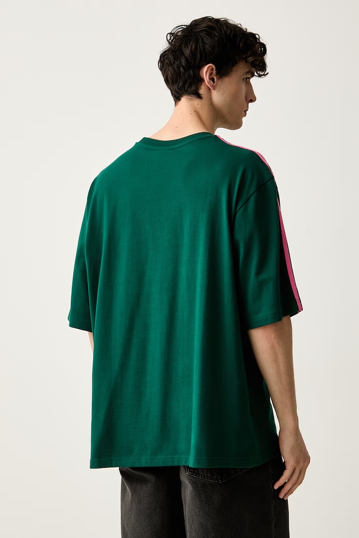 Odzież adidas Originals T-shirt męski bawełniany LF9070 zielony