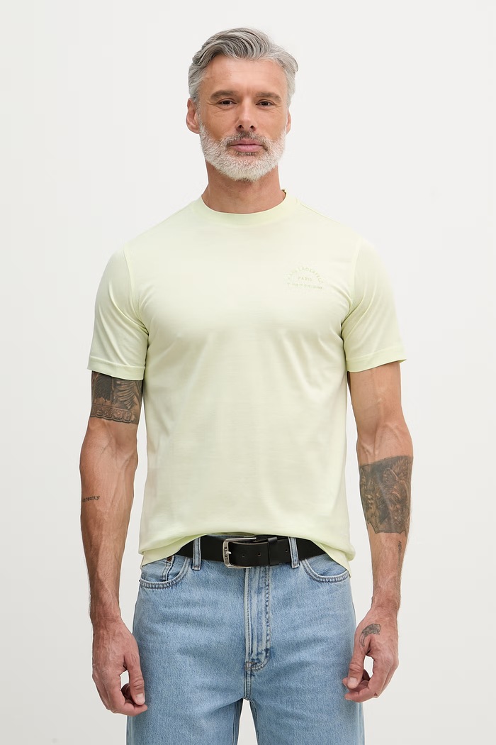 Karl Lagerfeld t-shirt ανδρικό βαμβακερό πράσινο 562200.755401
