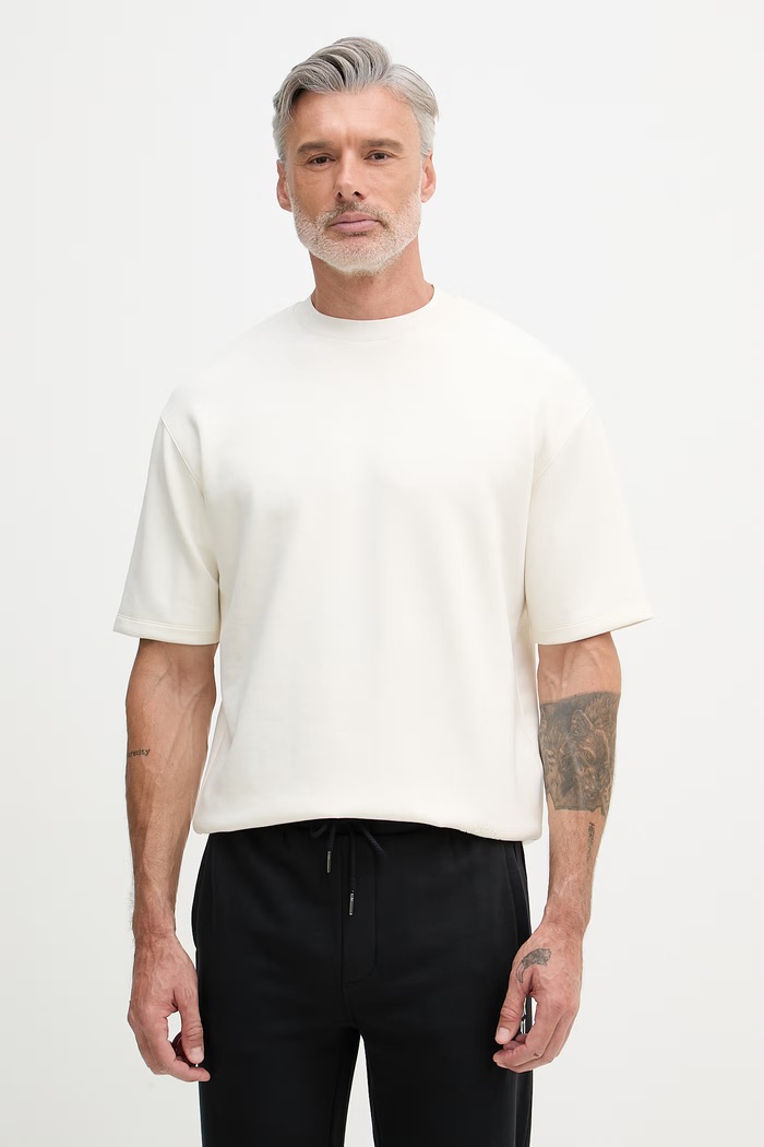 Karl Lagerfeld tricou pentru bărbați, cu vâscoză bej 562901.705400
