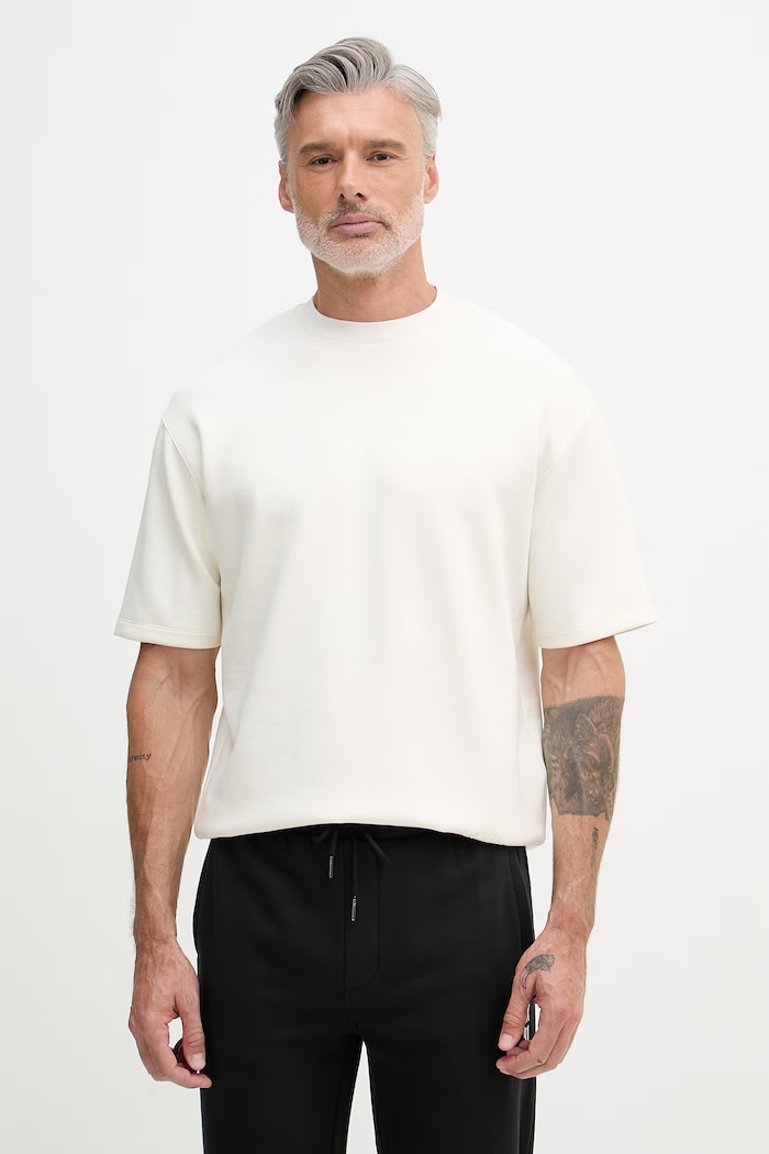 Karl Lagerfeld tricou pentru bărbați, cu vâscoză bej 562901.705400