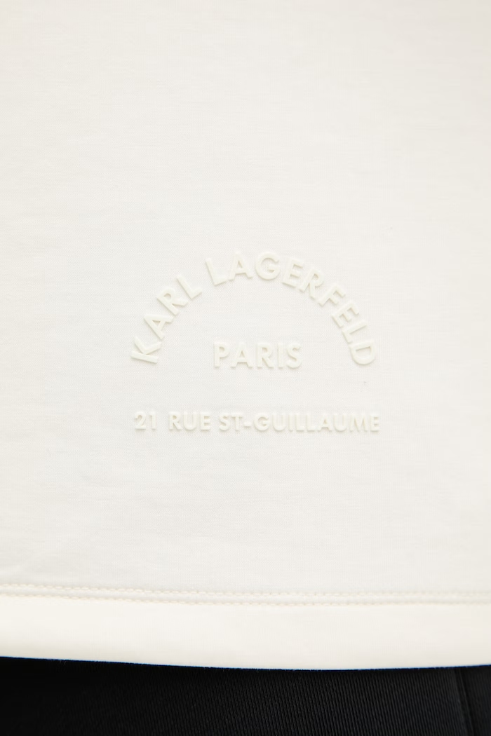 Karl Lagerfeld tricou pentru bărbați, cu vâscoză 562901.705400 bej