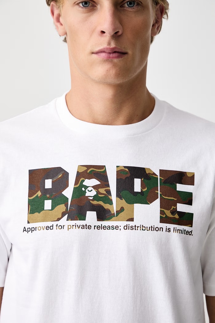 A Bathing Ape T-shirt bawełniany męski 001TEM301034M
