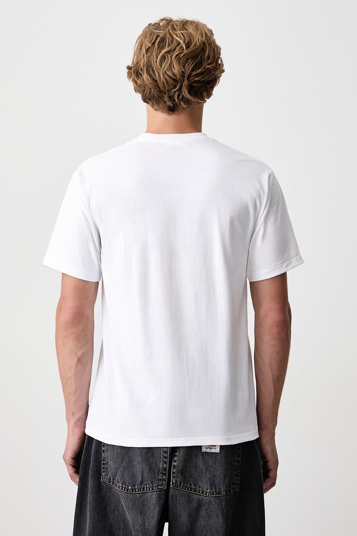 A Bathing Ape T-shirt bawełniany męski 001TEM301031M biały SS26