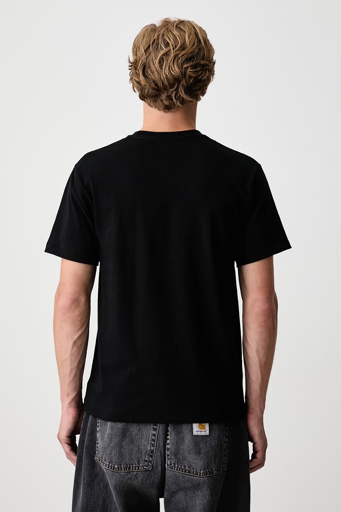 A Bathing Ape T-shirt bawełniany męski 001TEM301031M czarny SS26