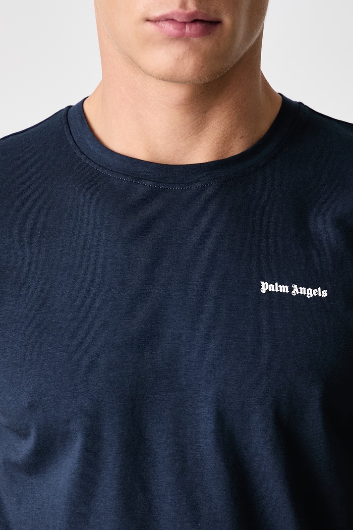 Palm Angels T-shirt basic damski bawełniany z elastanem PLA1UMBTS01BI