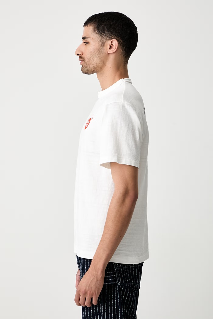 Human Made T-shirt bawełniany męski biały HM31TE017
