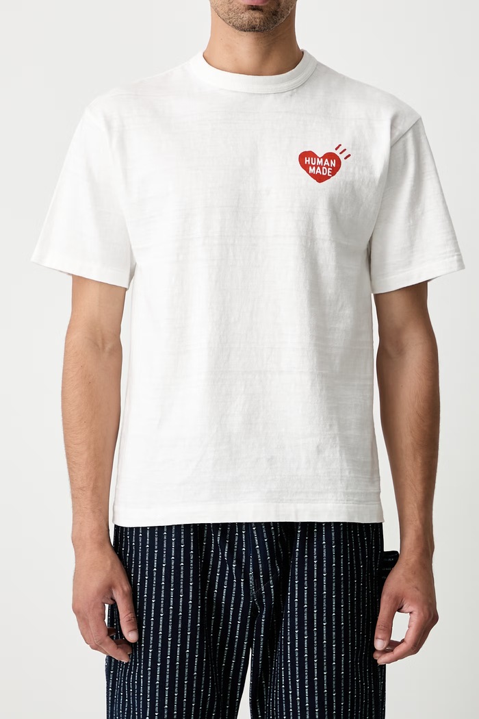 Human Made T-shirt bawełniany męski HM31TE017 biały