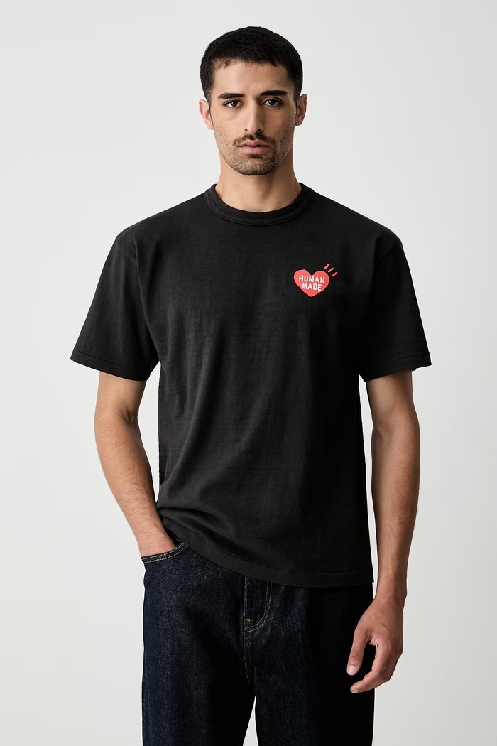 Odzież Human Made T-shirt bawełniany męski HM31TE017 czarny
