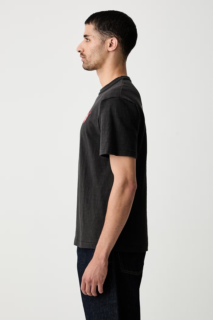 Human Made T-shirt bawełniany męski czarny HM31TE017