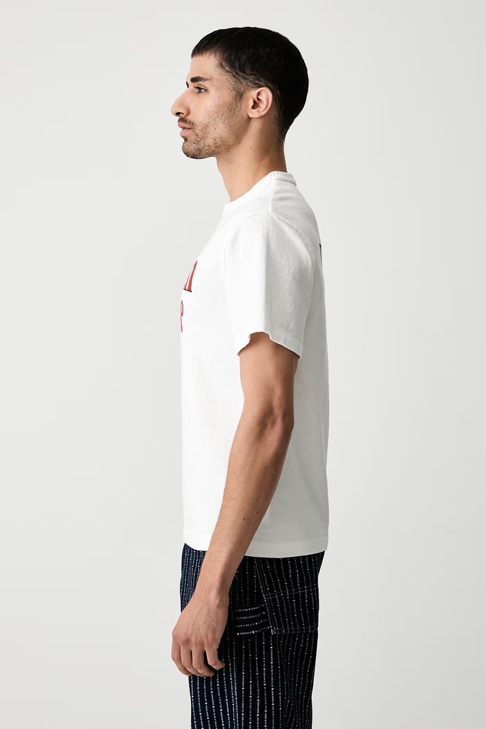 Human Made T-shirt bawełniany męski biały HM31TE014