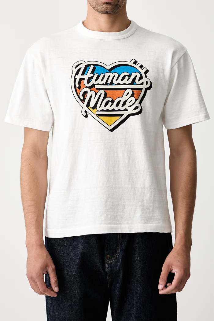 Human Made T-shirt bawełniany męski HM31TE005 biały