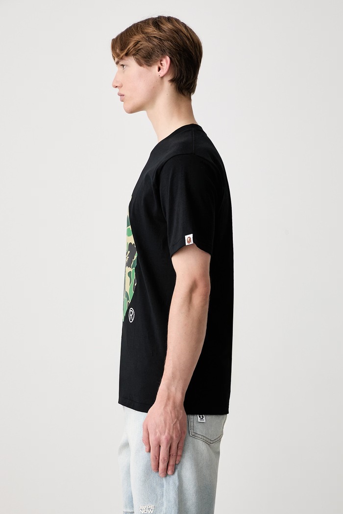 A Bathing Ape ABC Camo Milo T-shirt bawełniany męski 0ZXTEMX00310Q czarny SS26