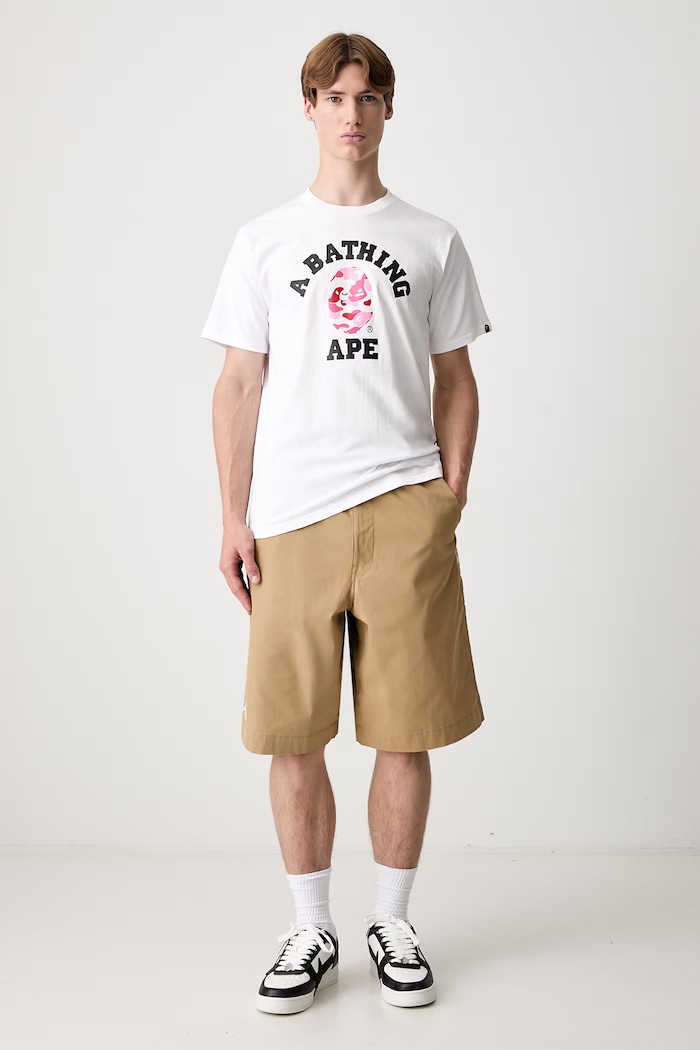 A Bathing Ape ABC Camo T-shirt bawełniany męski 0ZXTEM004101Q