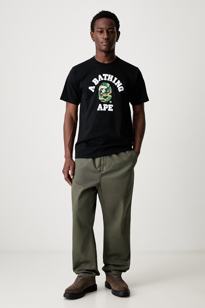 A Bathing Ape ABC Camo T-shirt bawełniany męski 0ZXTEM004101Q