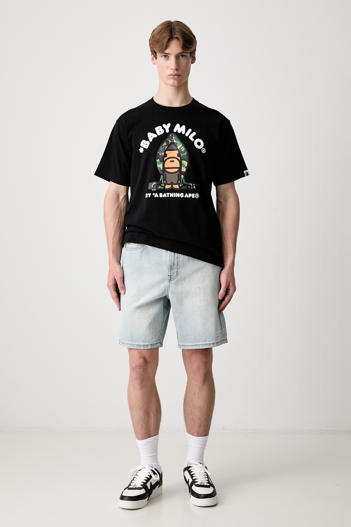 A Bathing Ape ABC Camo Milo T-shirt bawełniany męski 0ZXTEMX00510Q