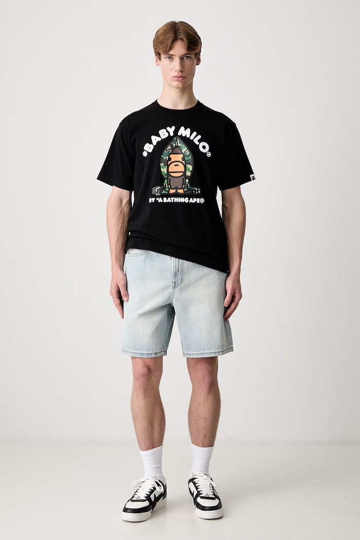 A Bathing Ape ABC Camo Milo T-shirt bawełniany męski 0ZXTEMX00510Q
