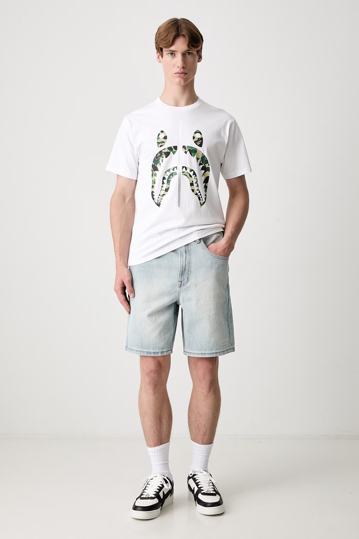 A Bathing Ape ABC Camo Shark T-shirt bawełniany męski 0ZXTEM007101Q