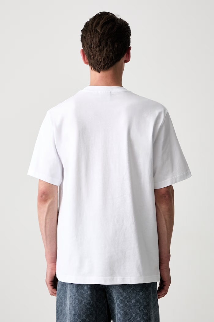 Odzież Daily Paper T-shirt bawełniany męski 2610086 biały