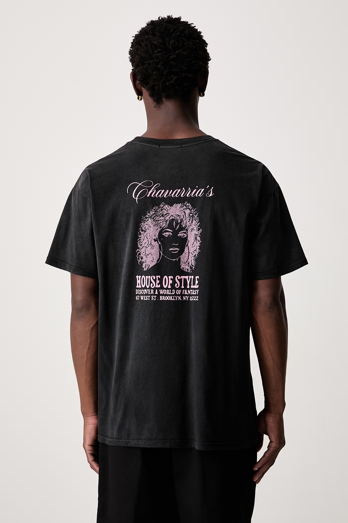 Ρούχα Willy Chavarria HOUSE OF STYLE t-shirt βαμβακερό ανδρικό WCJSY0175 μαύρο