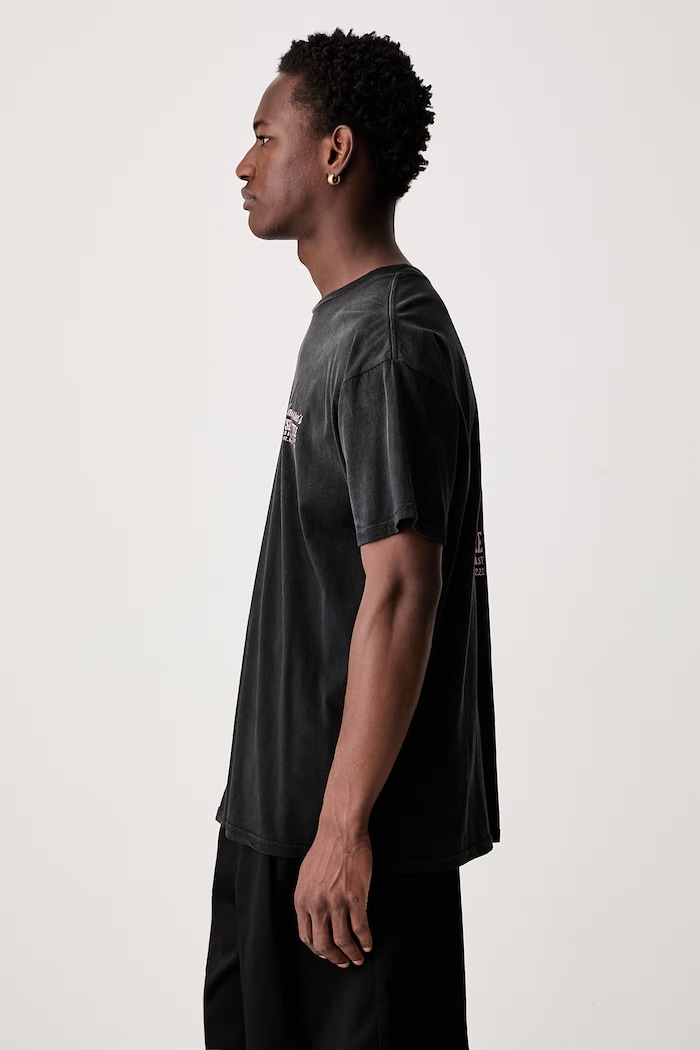 HOUSE OF STYLE t-shirt βαμβακερό ανδρικό Willy Chavarria WCJSY0175 μαύρο