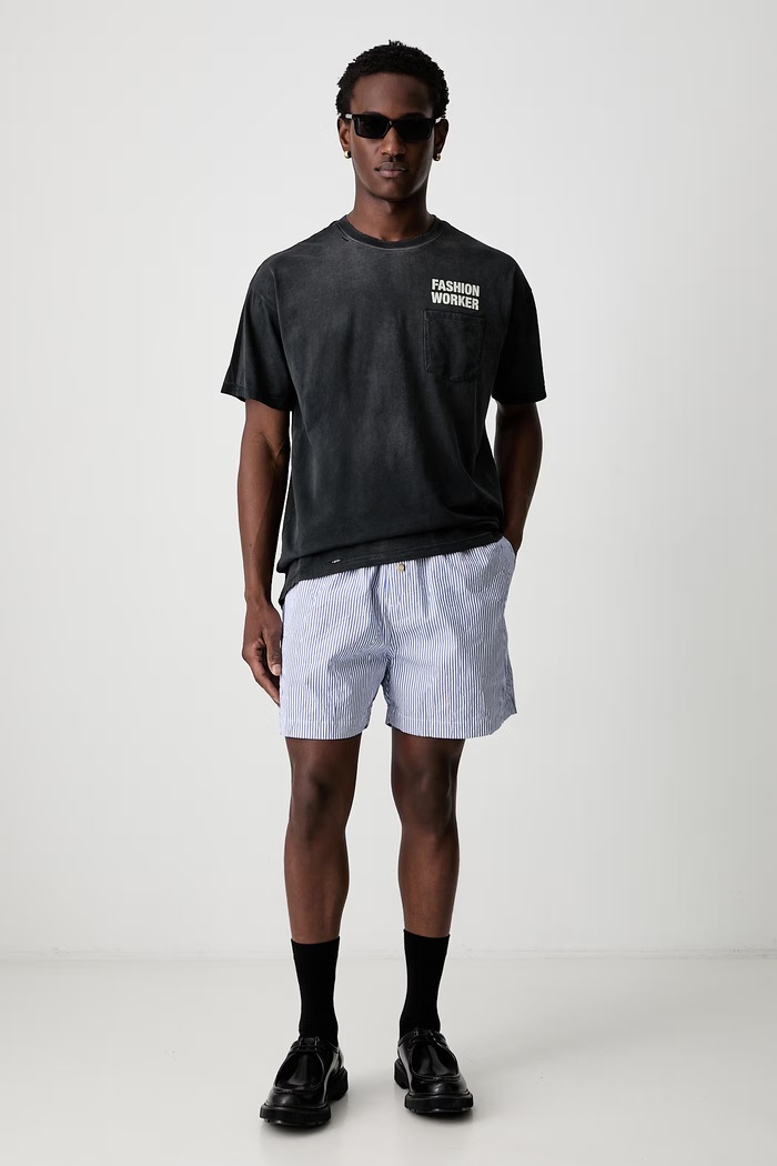 Willy Chavarria FASHION WORKER t-shirt βαμβακερό ανδρικό WCJSY0196 μαύρο SS26
