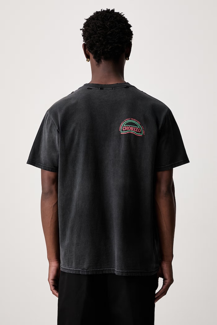 Ρούχα Willy Chavarria CHORIZO t-shirt βαμβακερό ανδρικό WCJSY0198 μαύρο