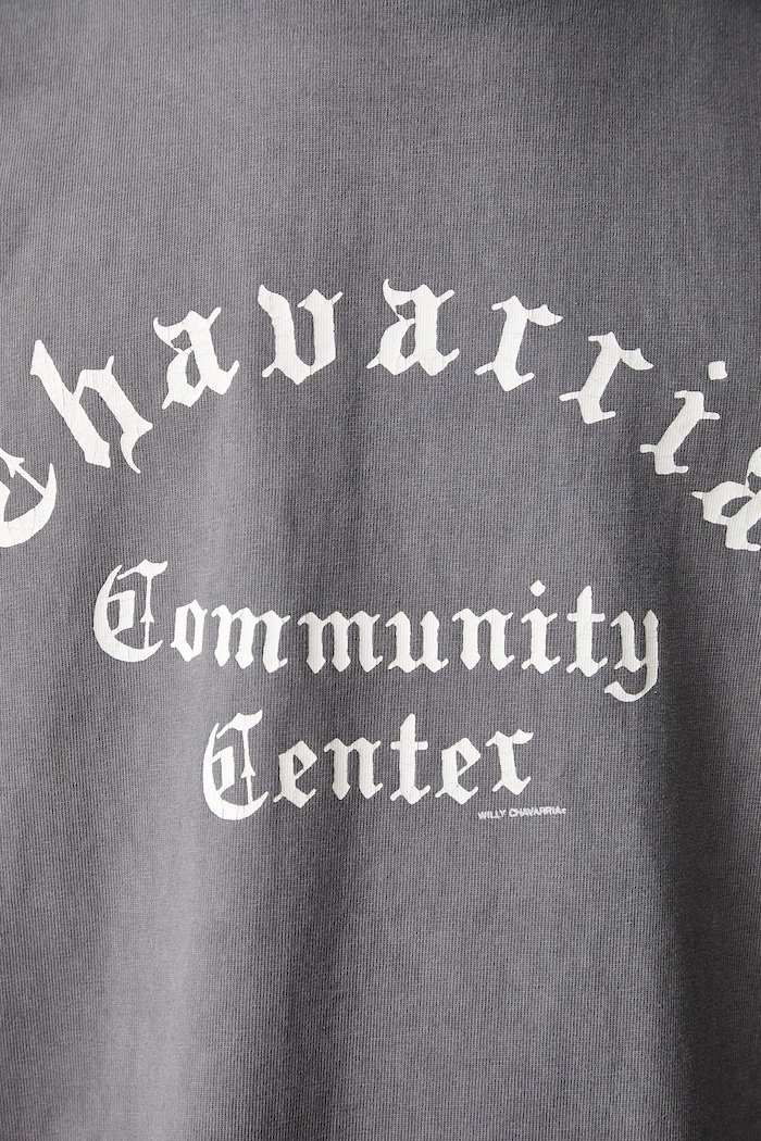 Willy Chavarria CHAVARRIA COMMUNITY CENTER t-shirt βαμβακερό ανδρικό WCJSY0200