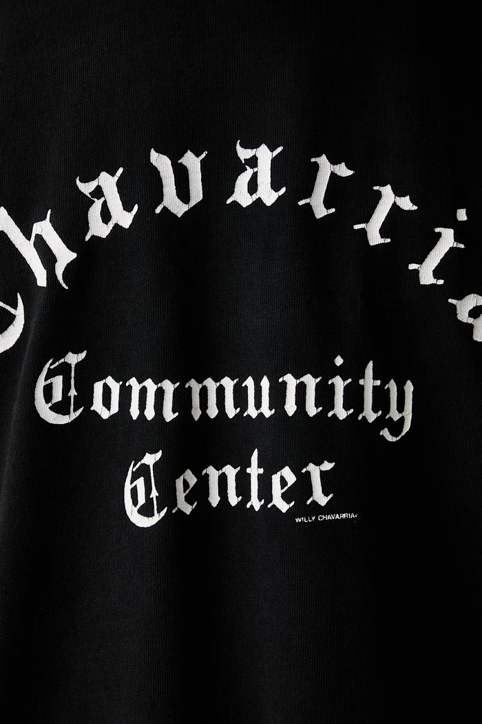 Willy Chavarria CHAVARRIA COMMUNITY CENTER t-shirt βαμβακερό ανδρικό WCJSY0200