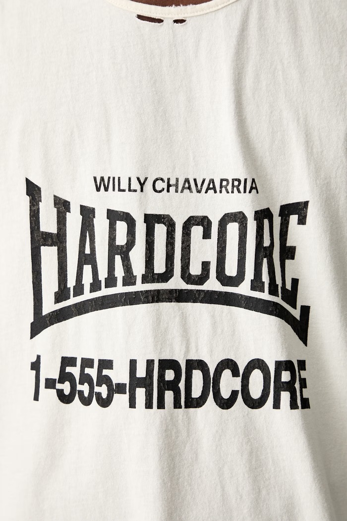 HARDCORE τοπ βαμβακερό ανδρικό Willy Chavarria μπεζ WCJSY0188