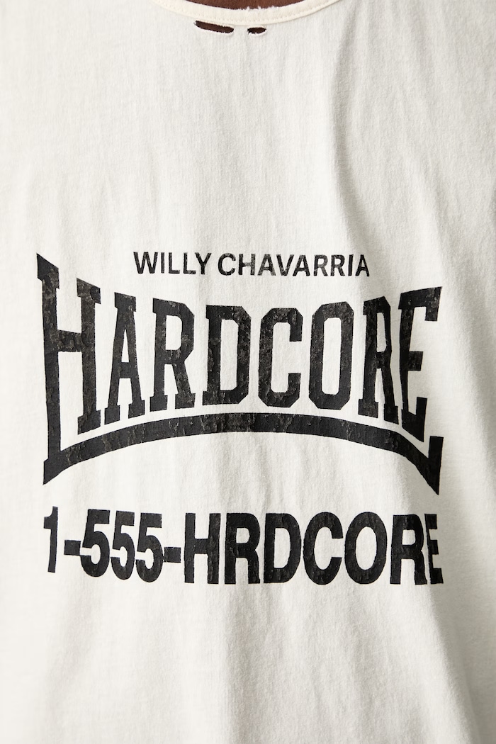 HARDCORE τοπ βαμβακερό ανδρικό Willy Chavarria μπεζ WCJSY0188