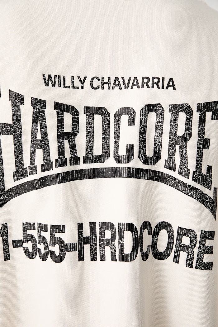 Willy Chavarria HARDCORE oversize t-shirt βαμβακερό ανδρικό WCJSY0187