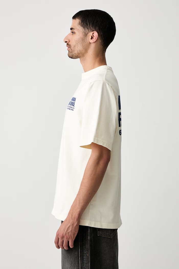 FASHION SERVICES t-shirt βαμβακερό ανδρικό Willy Chavarria WCJSY0180 μπεζ