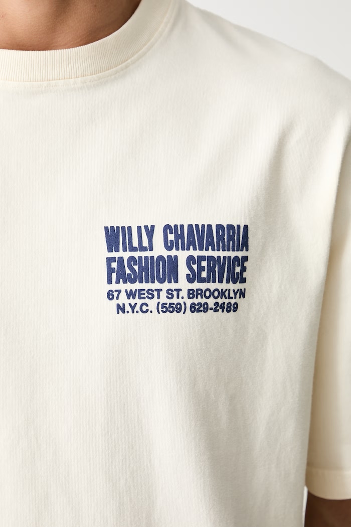 Willy Chavarria FASHION SERVICES t-shirt βαμβακερό ανδρικό WCJSY0180