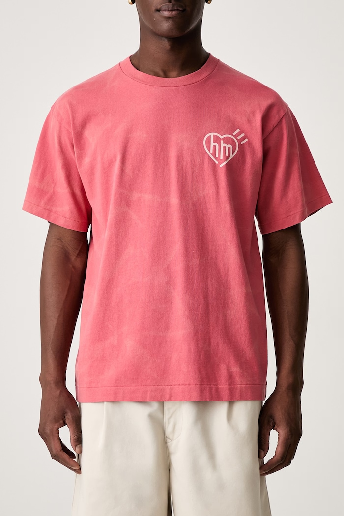 Human Made T-shirt bawełniany męski czerwony HM31CS008