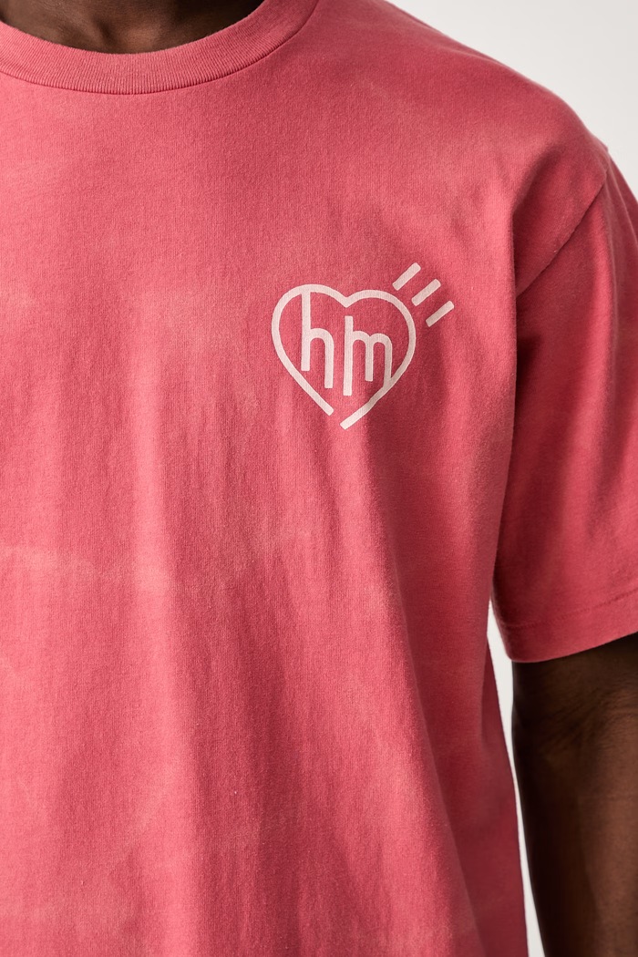 Human Made T-shirt bawełniany męski HM31CS008 czerwony