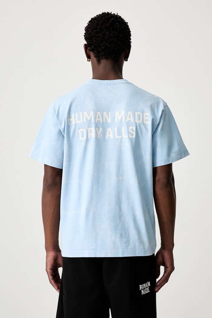 Human Made T-shirt bawełniany męski niebieski HM31CS008