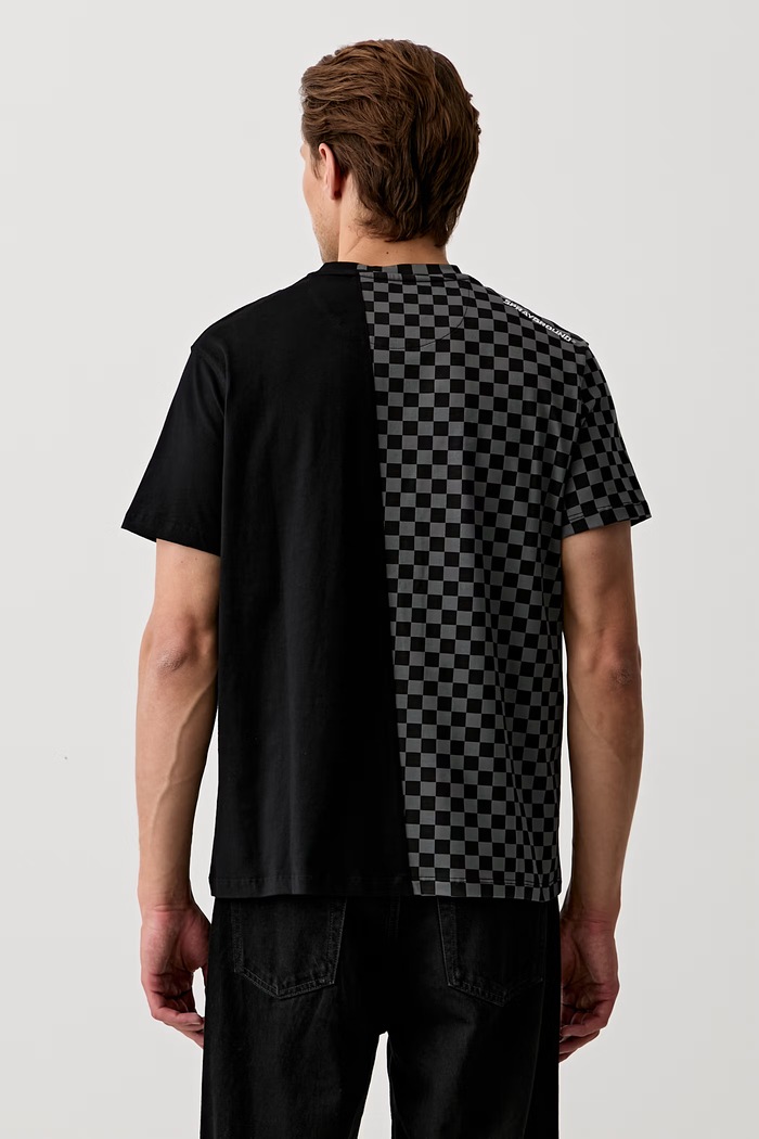 Odzież Sprayground T-shirt męski bawełniany SP402 czarny