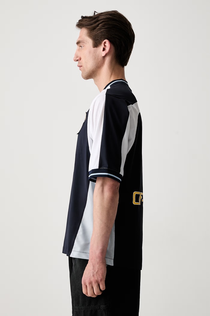 Off-White Soccer тениска мъжка 44MAD013S26J002401 тъмносин SS26