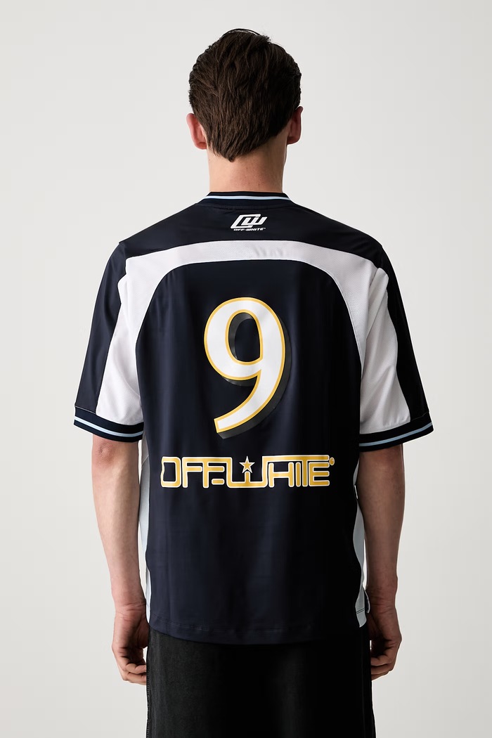 Дрехи Off-White Soccer тениска мъжка 44MAD013S26J002401 тъмносин