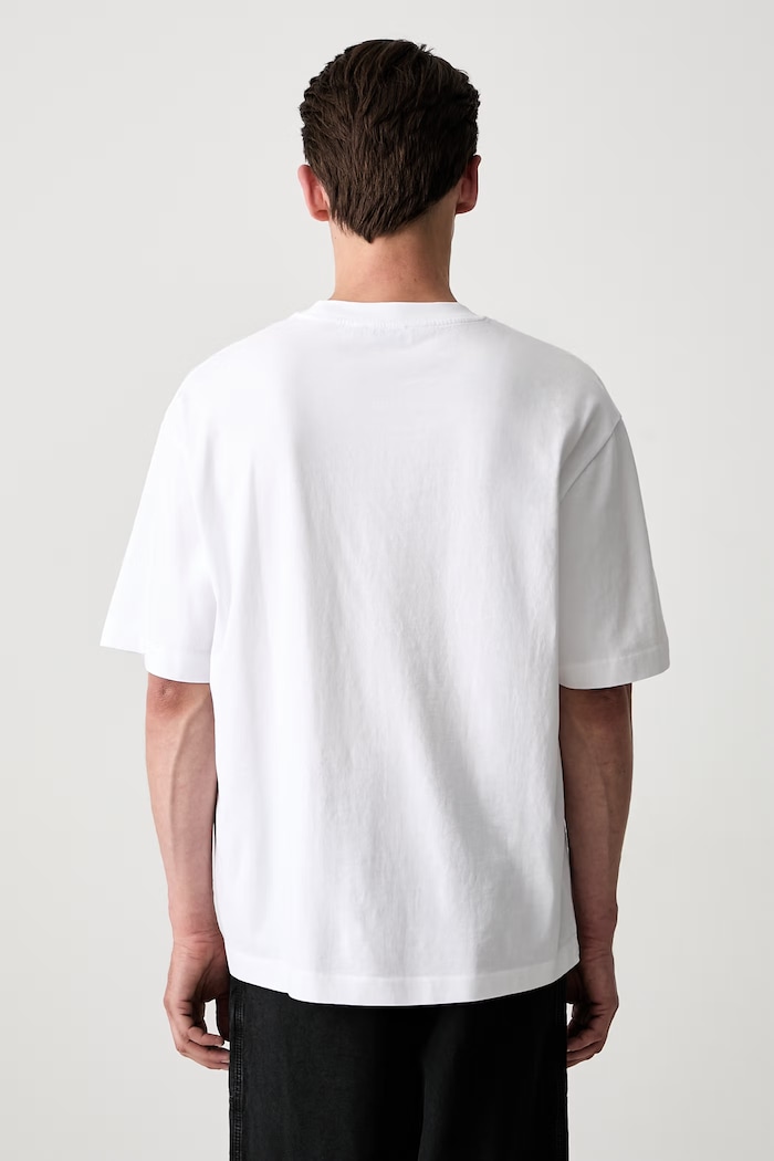 Дрехи Off-White New Off Stamp тениска от памук мъжка 44MAA120S26J00Y100 бял