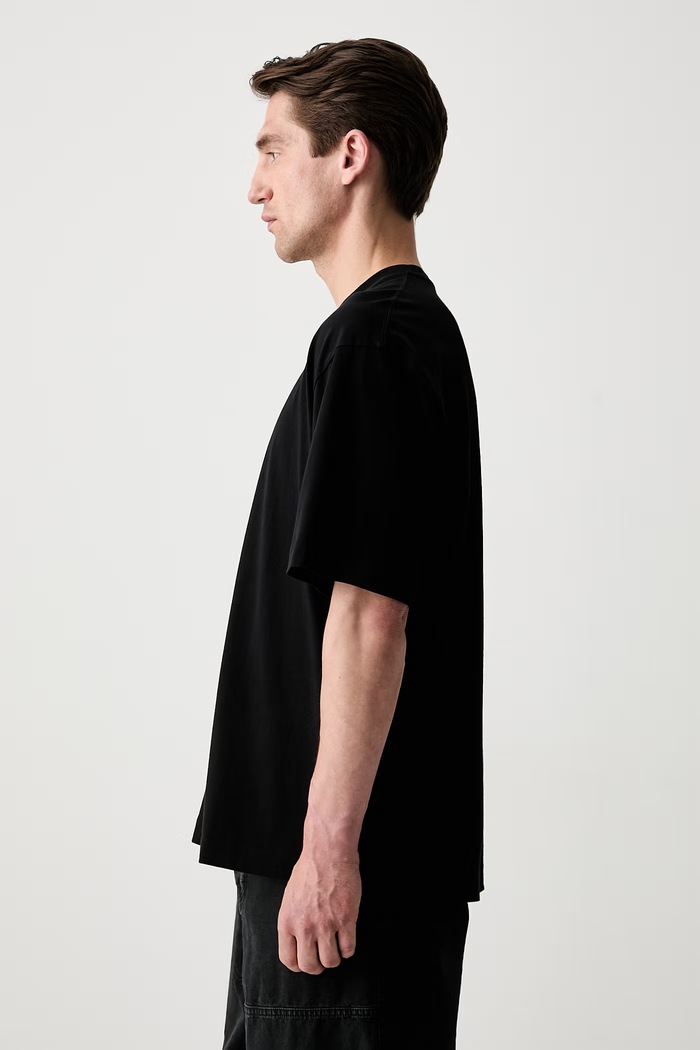 Off-White New Off Stamp t-shirt βαμβακερό ανδρικό 44MAA120S26J00Y001 μαύρο SS26